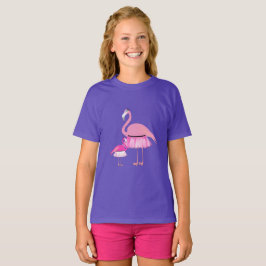 Design Flamingo cor-de-rosa - Camisa T Básica Para
