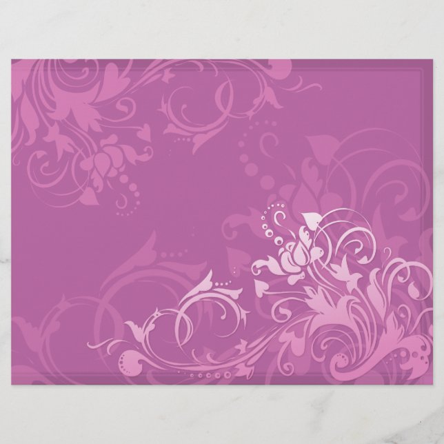 design floral cor-de-rosa bonito (Frente)