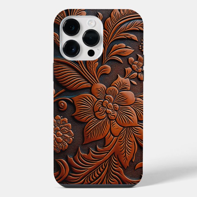 Design Floral de Couro Arrefecido (Verso)