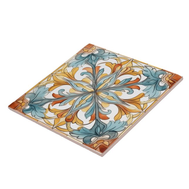 Design floral em Azulejos cerâmicos (Lateral)