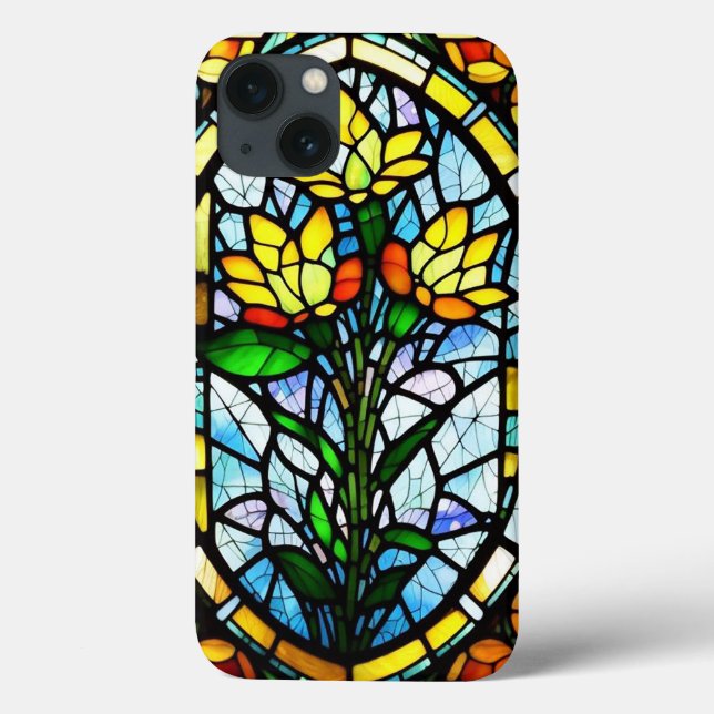 Design Floral em cores brilhantes (Verso)