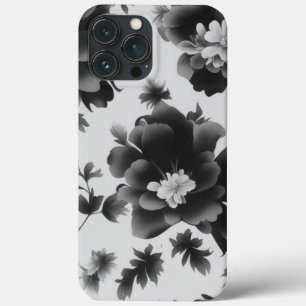 Design Floral preto e branco para iPhone / iPad ca