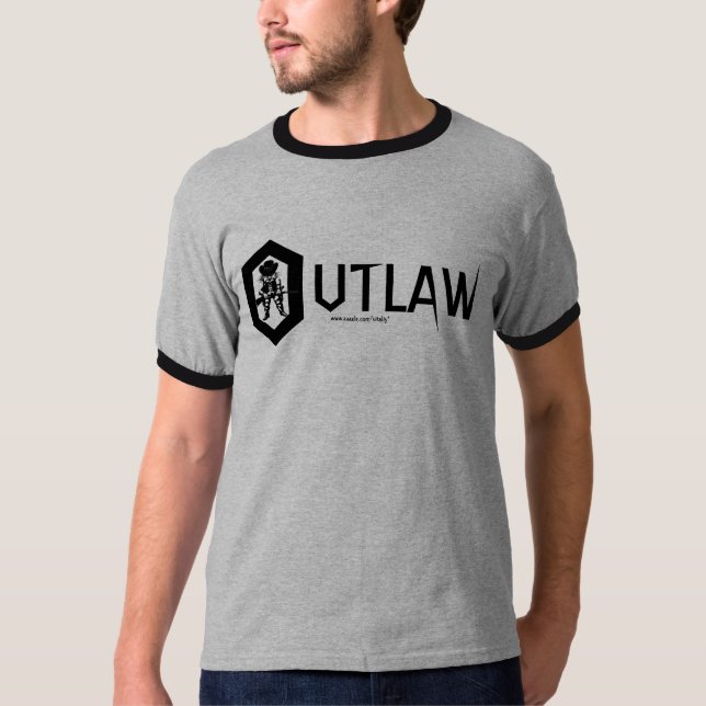 Design foragido engraçado do t-shirt (Frente)