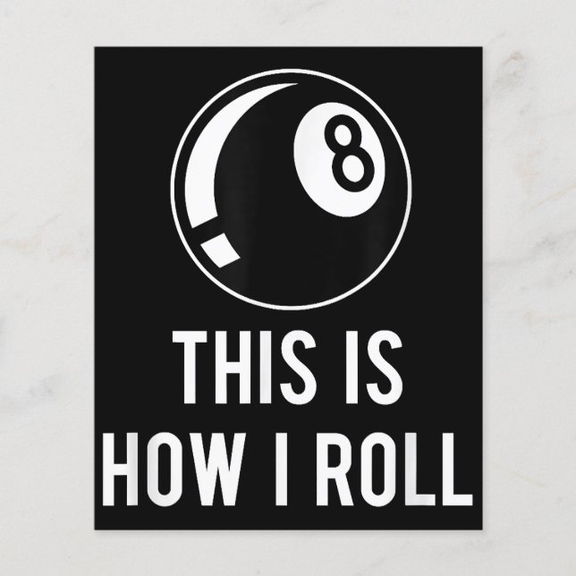 Design Funny Billiards Para Jogadores De Piscina R (Frente)