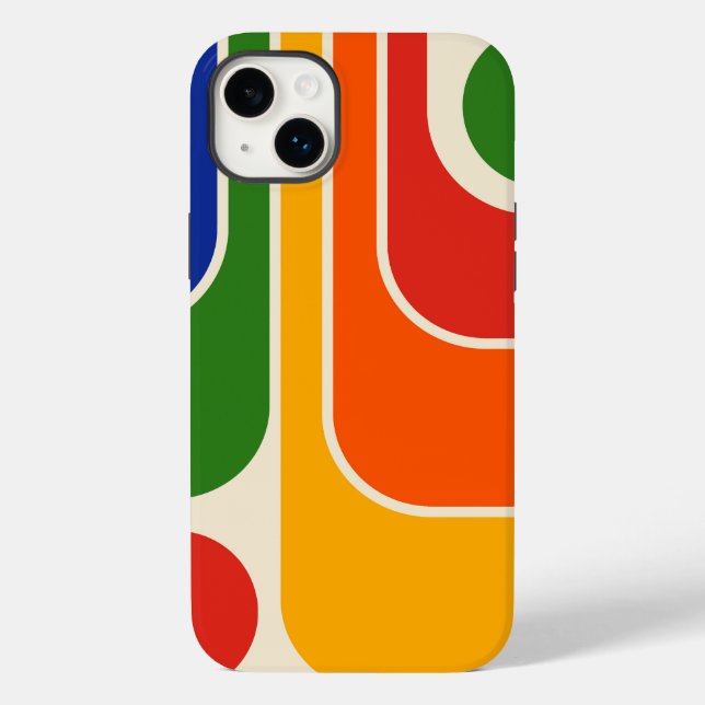 Design Geométrico do Estilo Retroativo dos anos 70 (Verso)