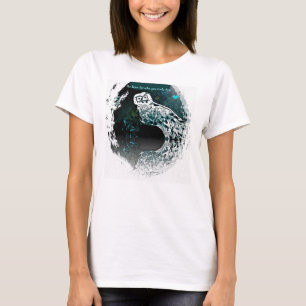 Design gráfico da coruja nevado com a camisa das