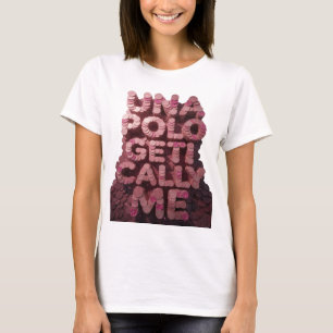 Design Gráfico Rosa Icônico UNA POLO GET CALL ME
