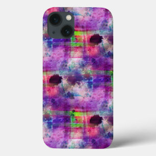 Design green, purple texture watercolor