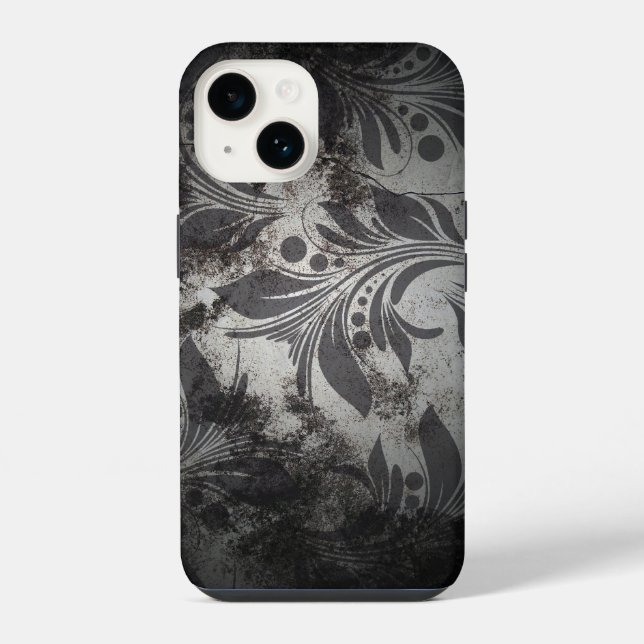 Design Grunge Preto e Prata (Verso)