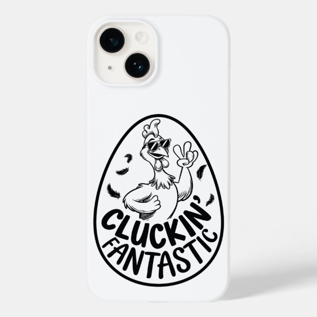 Design Humorístico Temático de Frango Cluckin 'Fan (Verso)