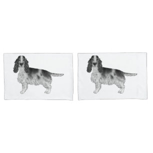 Design Inglês Cocker Spaniel Em Preto E Branco