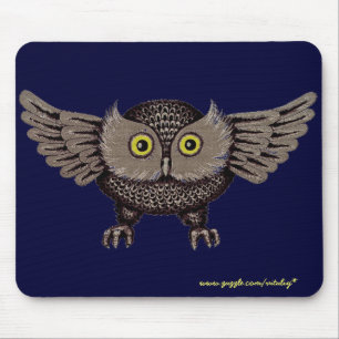 Design legal do mousepad da arte gráfica da coruj