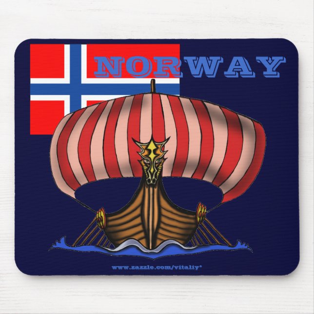 Design legal do mousepad de Noruega (Frente)
