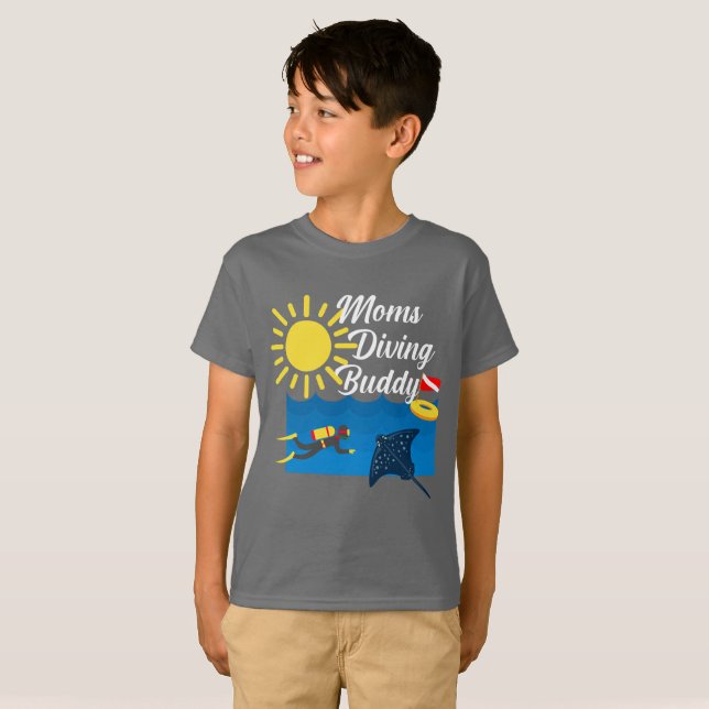Design mães de Divisor de  - Camisa T Básica para  (Frente Completa)