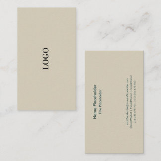 Design Minimalista de Cartão de Visita Elegante