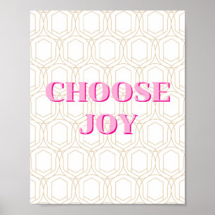 Design minimalista, Poster Escolha a Alegria