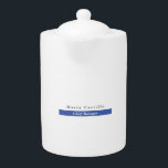 Design Mínimo Branco Azul Simples<br><div class="desc">Azul simples - design branco,  moderno,  minimalista. Esse modelo pode ser personalizado para atender a todas as profissões profissionais.</div>