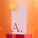 Design mínimo com um monograma enorme - Rosa cor-d<br><div class="desc">Cor de rosa neutro e ouro rosa com uma fonte serif moderna para o seu monograma ou outro texto. A cor e o texto de fundo podem ser alterados se você clicar na área de cor avançada. Se sua arte ainda precisar ser ajustada, clique no botão Personalizar este. Isso o...</div>