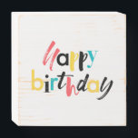 design moderno e alegre de "Feliz Aniversário"<br><div class="desc">design gráfico moderno,  lúdico e colorido de um ditado "Parabéns" em cores vermelhas,  amarelas,  azuis e pretas. Tipografia criativa.</div>