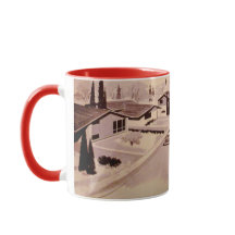 Design moderno retro - amor MCM de I caneca de 11