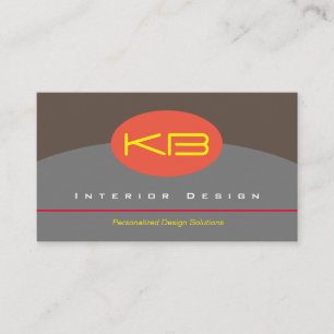 Design monograma, Cartão de visita de 3,5" x 2,0"