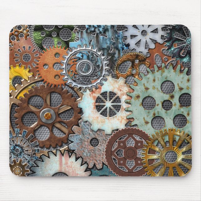 DESIGN MOUSEPAD DA ENGRENAGEM DE STEAMPUNK (Frente)