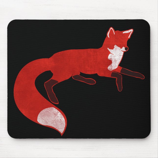 Design Mousepad do vintage do Fox (Frente)