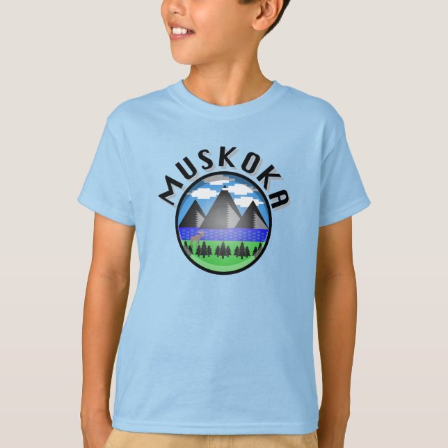 Design Muskoka (Versão 2) - Camisa T básica para c (Frente)