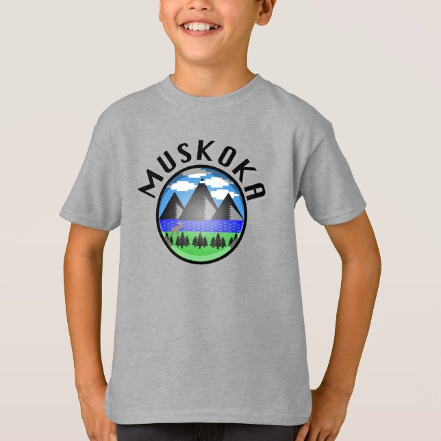 Design Muskoka (Versão 2) - Camisa T básica para c (Frente)