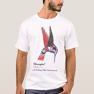 Design nativo do colibri do artista do t-shirt dos