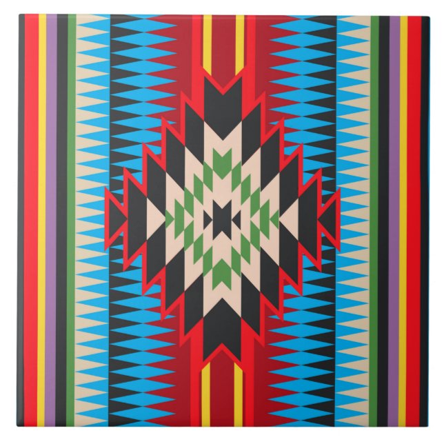 Design Navajo - 2 Azulejo cerâmico (Frente)