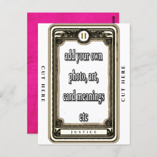 Design O Cartão De Tarô De Justiça