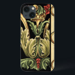 Design Ornamental com Fronteiras Negras<br><div class="desc">Uma pintura ornamental com design floral atrativo,  fechada por bordas pretas. As cores verde e vermelha saltam dos obrigados impressão para o fundo preto. Que maravilha seria isto na sua parede? Compre e descubra!</div>