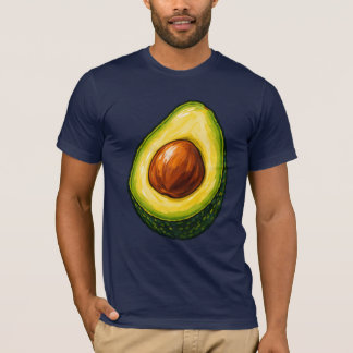 Design Ousado de Camiseta de Abacate Pintado