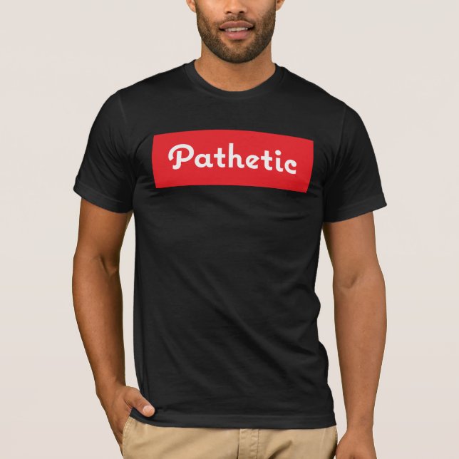 Design patético do quadrado das camisetas (Frente)