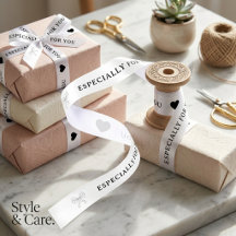 Design Personalizado Elegante com Laço e Coração