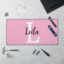 Design Personalizado Nome Monograma Script Rosa