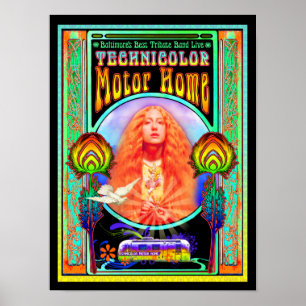Design Poster da Banda do motor técnico