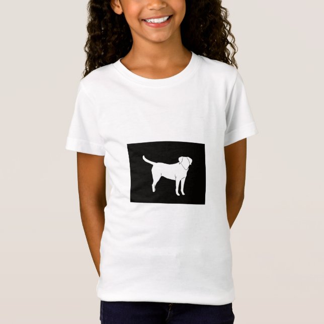 Design preto da camisa de Labrador (Frente)