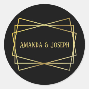 Design Preto do Médio - Adesivo em Círculo