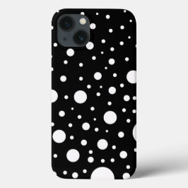 Design Preto e Branco Círculos Pontos