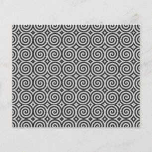 Design preto e branco. Teste padrão das espirais