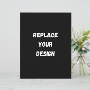 Design preto personalizado Adicionar foto ou texto