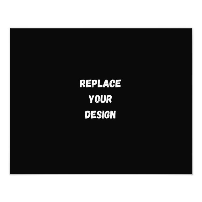 Design preto personalizado Adicionar foto ou texto (Frente)