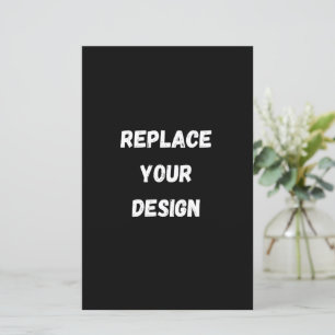 Design preto personalizado Adicionar foto ou texto