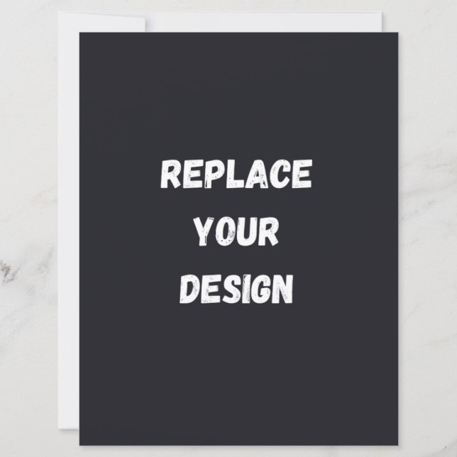 Design preto personalizado simples Adicionar foto  (Frente)