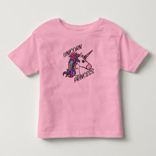 Design Princesa Unicórnio - Camiseta de Jersey Fin