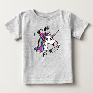 Design Princesa Unicórnio - Camiseta de Jersey Fin