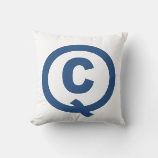 Design QUEBEC de almofada branca decorativa