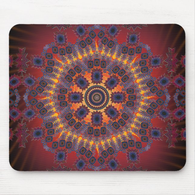 Design radial psicadélico: Mousepad (Frente)